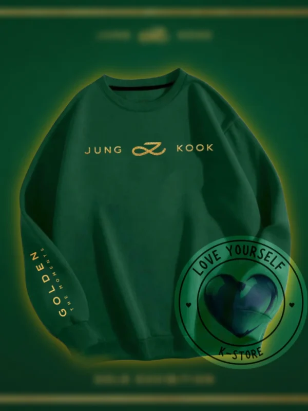 POLERON SG VERDE JK GOLDEN LETRAS