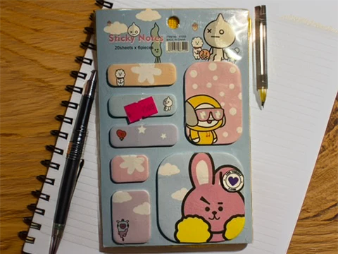 POSIT VARIOS TAMAÑOS BT21 COCKY