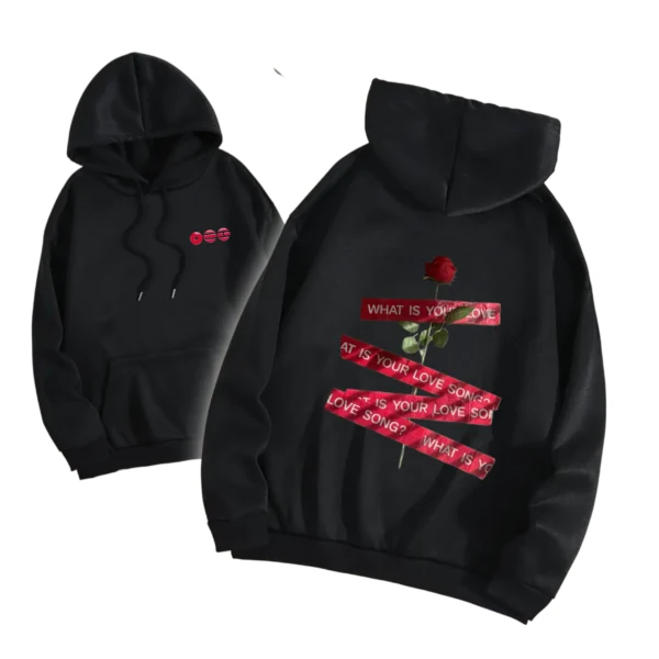 POLERON NEGRO ARIRANG CON GORRO