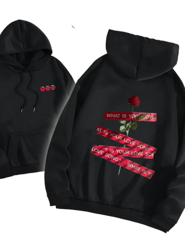 POLERON NEGRO ARIRANG CON GORRO